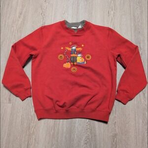 Vintage Baxter &‎ Wells Orange Fall Harvest Crewneck Sweatshirt Women's M